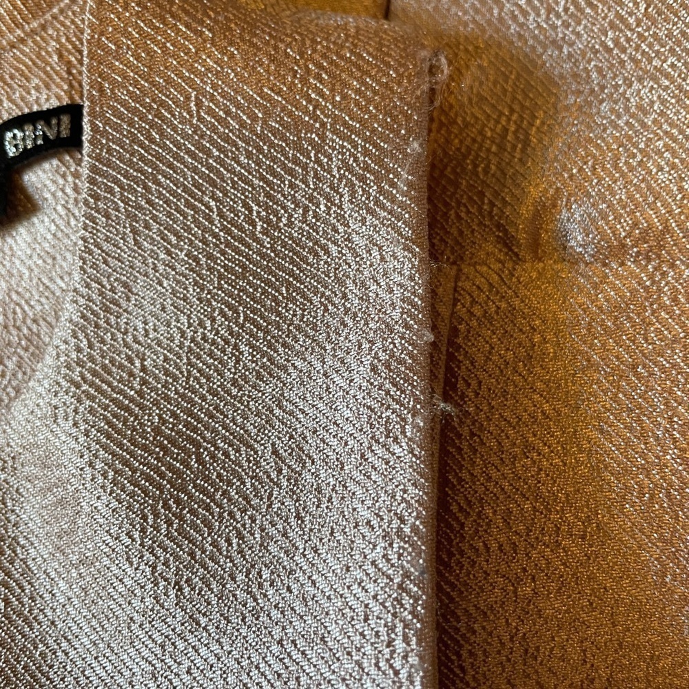 Gianni Bini blush metallic pleated swing dress - Picture 6 of 7